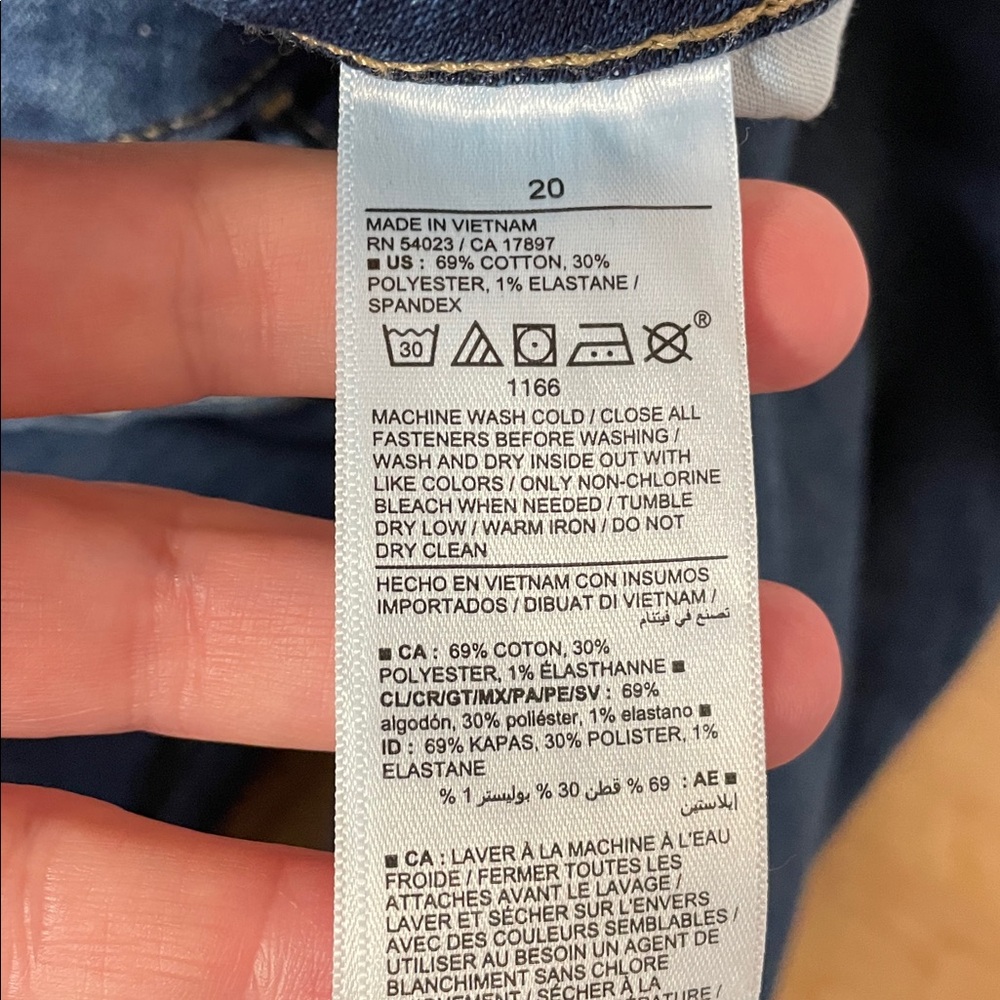 Old Navy high rise kicker boot cut blue jeans women’s size 20 - Picture 8 of 14